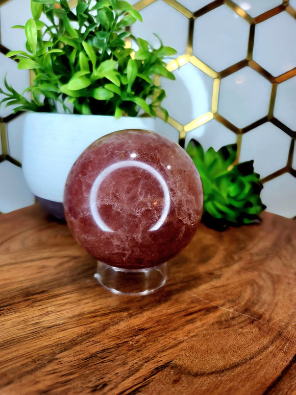 Strawberry Quartz sphere
