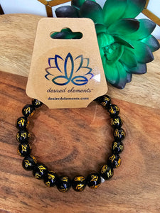 Tibetan Black Obsidian Bracelet