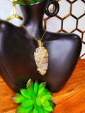 Clear Quartz Arrowhead Pendant 9