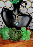 Labradorite  Crescent Moon Pendant 12