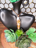 Pure Copper Wire Wrapped Large Crystal Pendants