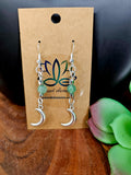 Crescent Moon Earrings-Silver small (variety)