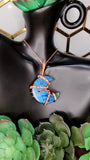 Labradorite  Crescent Moon Pendant 12