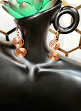 Copper Double Coil Earrings