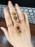 Sacred "4" Flow Coil Rings