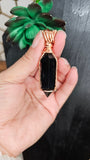 Black Obsidian Double Terminated Pendant