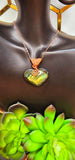 Labradorite Heart copper pendant