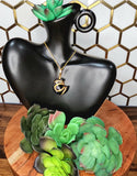 Black Obsidian Crescent Moon Pendant 5