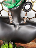 Copper & Clear Quartz Earrings