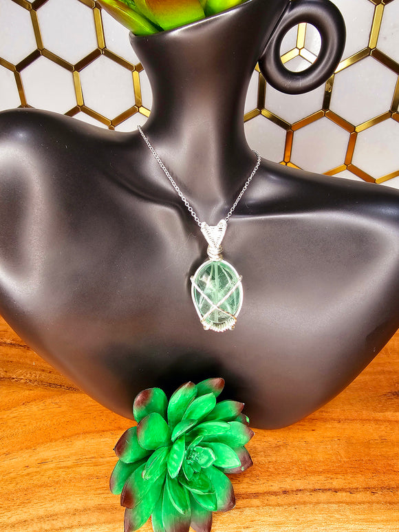 Green Fluorite Pendant 1