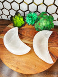 Selenite Moon Charging Dish 3.5-4 inch