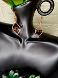 Diamond Axis Crystal Earrings
