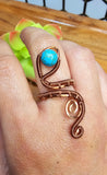 Turquoise Snake Rings - Variety