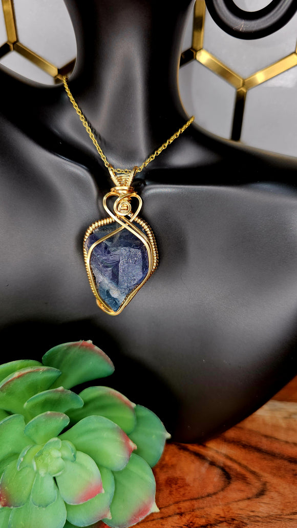 Rainbow Fluorite Pendant 8