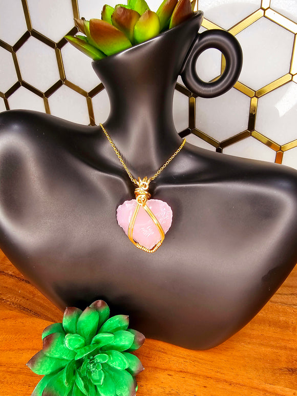 Rose Quartz Pendant 22