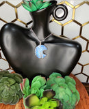 Opalite Cresent Moon Pendant 5