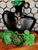 Labradorite  Crescent Moon Pendant 12