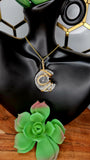 Clear Quartz Crescent Moon Pendant 1