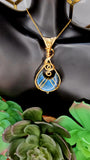 Labradorite  Crescent Moon Pendant 12