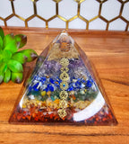 Orgone Energy Pyramid 7 Chakra (approx. 90mm)