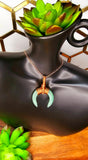 Green Aventurine Halfmoon Pendant 2