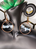 Crystal Hoop Earrings - Copper