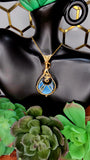 Labradorite  Crescent Moon Pendant 12