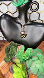 Black Obsidian Crescent Moon Pendant 5