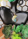 Labradorite  Crescent Moon Pendant 11