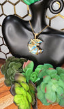 Labradorite  Crescent Moon Pendant 11
