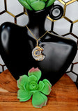 Clear Quartz Crescent Moon Pendant 1