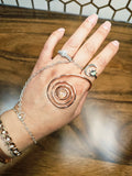 Copper Palm Rings