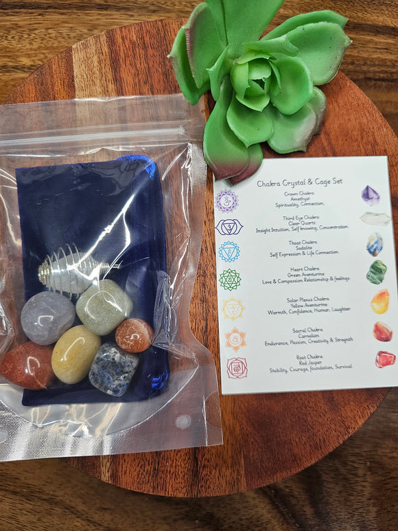 Chakra Necklace Cage Set