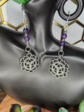 Amethyst Merkaba Earrings