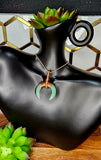 Green Aventurine Halfmoon Pendant 2