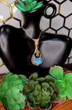Labradorite  Crescent Moon Pendant 12