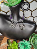 Amethyst Merkaba Earrings