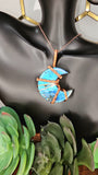 Labradorite  Crescent Moon Pendant 12