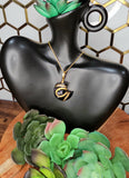 Black Obsidian Crescent Moon Pendant 5