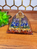 Orgone Energy Pyramid 7 Chakra (approx. 90mm)