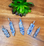 Blue Kyanite Silver Pendants