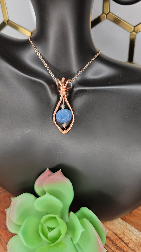 Blue Opal Pendant 3