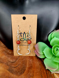 Crescent Moon Earrings-Silver small (variety)