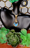 Labradorite  Crescent Moon Pendant 12