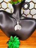 Clear Quartz halfmoon Pendant 4