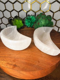 Selenite Moon Charging Dish 3.5-4 inch