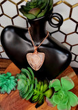 Pure Copper Wire Wrapped Large Crystal Pendants