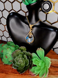 Labradorite  Crescent Moon Pendant 12
