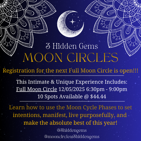 Moon Circle - Full Moon December 5, 2025