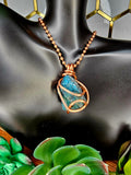 Pure Copper Wire Wrapped Large Crystal Pendants